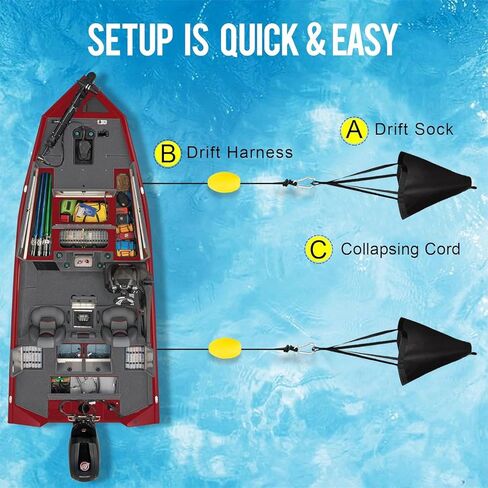 جورب الانجراف 32 بوصة مرساة البحر مع عوامة السرج، صياد المحيط مرساة البحر، مجموعة جورب الانجراف مرساة الانجراف شديدة التحمل، صيد السمك لقارب الصيد/قوارب الكاياك/البونتون in Kuwait