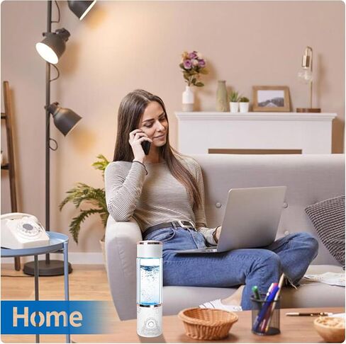 3 in 1 Hydrogen Water Bottle 2000 PPB Portable Hydrogenated Water Bottle with Electrolyzed Water with SPE Technology, Hydrogen Water Pitcher Replacement Fit for Office Home Sports Travel Gift in Saudi Arabia