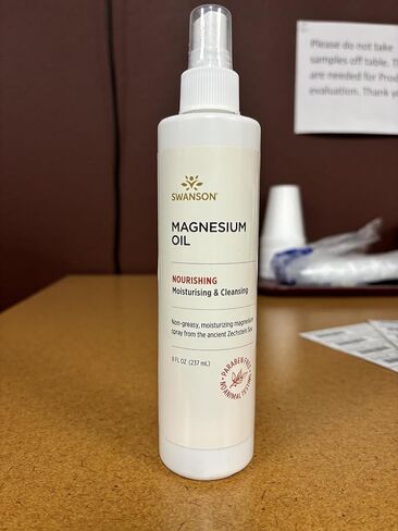 Swanson Magnesium Oil Spray Zechstein Magnesium Soothes Muscles Nourishes Skin Stress Relief Sleep Rapid Absorption Dr. Barbara Hendel's Formula 8 fl oz (237 ml) Liquid in Saudi Arabia
