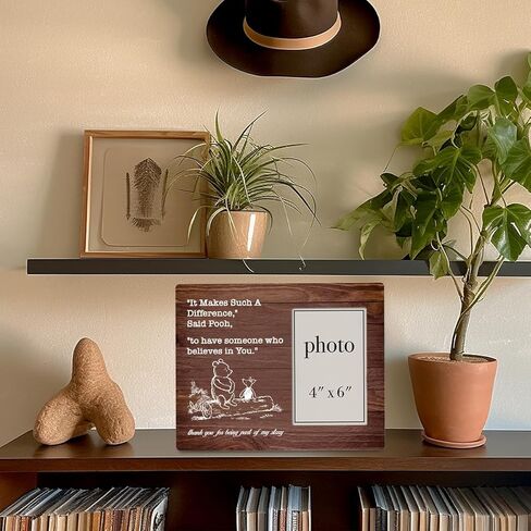 Thank You Gifts Graduation Picture Wooden Frame Thank You for Being Part of My Journey Photo Wooden Frame Gift for Teachers Leaders Mentors (4x6 Inch Photo) in Kuwait