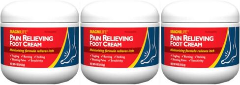 Magni Life Pain Relieving Foot Cream, 4 Ounce Each (Value Pack of 3) in Saudi Arabia