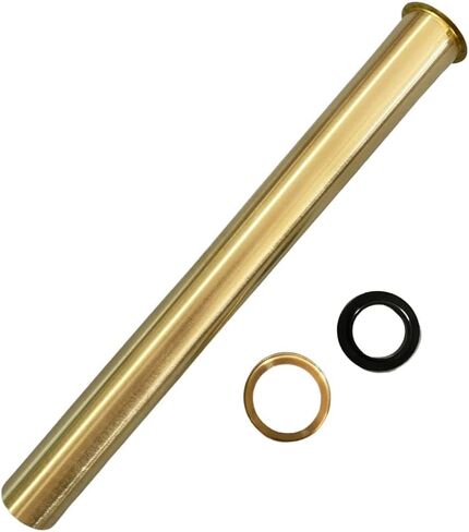 Flanged Sink Tailpiece 1-1/4 in. OD, 12 inch Brass Extension Tube for Trap with Nut and Rubber, Drain Connections in Saudi Arabia