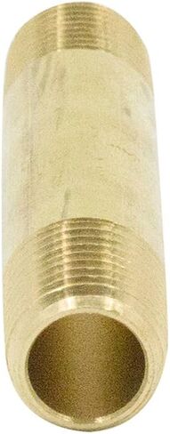 حلمة طويلة من النحاس من Legines، مقاس 1/4 بوصة NPT ذكر × 1/4 بوصة NPT ذكر تركيب الأنابيب، طول 2-1/2 بوصة، حزمة من 5 in Kuwait