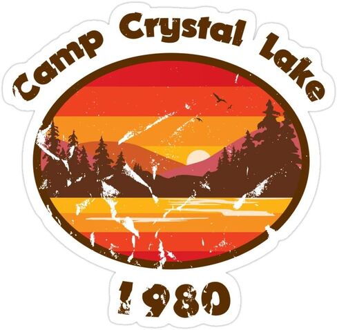 (3 قطعة/الحزمة) ملصقات مقطوعة بالقالب من Camp Crystal Lake Friday 13Th 3x4 بوصة لزجاجة المياه لنافذة الكمبيوتر المحمول وخوذة السيارة in Saudi Arabia