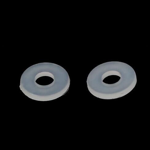 uxcell M4 x 8mm x 1mm Nylon Flat Insulating Washers Gaskets Spacers Fastener for Faucet Pipe Water Hose Grey White 300PCS in Saudi Arabia