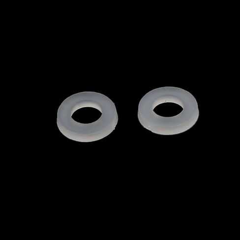 uxcell M4 x 8mm x 1mm Nylon Flat Insulating Washers Gaskets Spacers Fastener for Faucet Pipe Water Hose Grey White 300PCS in Saudi Arabia