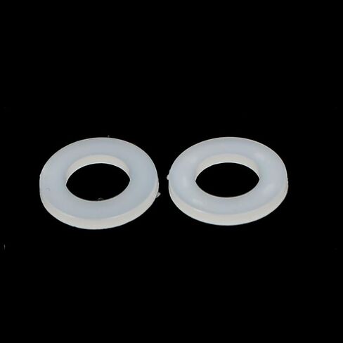 uxcell M4 x 8mm x 1mm Nylon Flat Insulating Washers Gaskets Spacers Fastener for Faucet Pipe Water Hose Grey White 300PCS in Saudi Arabia
