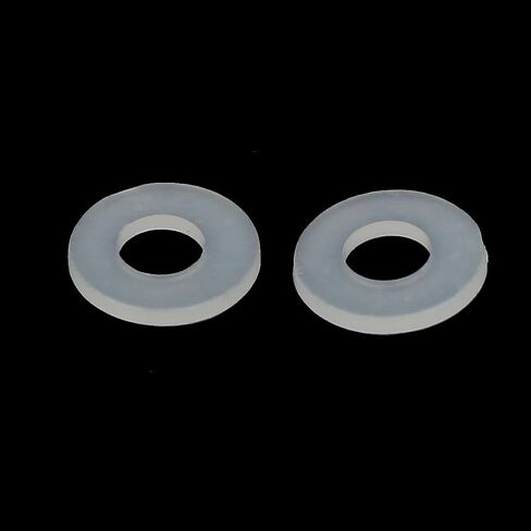 uxcell M4 x 8mm x 1mm Nylon Flat Insulating Washers Gaskets Spacers Fastener for Faucet Pipe Water Hose Grey White 300PCS in Saudi Arabia
