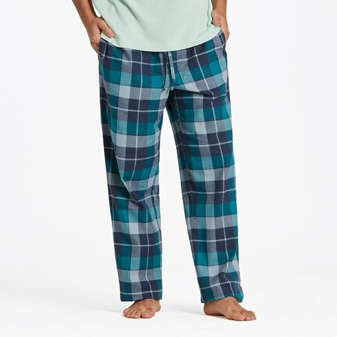Life is Good Smoky Mallard Plaid Classic Sleep™ Pants Smoky Blue LG (34-36" Waist) in Saudi Arabia