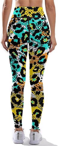 Tummy Control Yoga Pants for Women with Pockets, High Waist Running Sports Workout Yoga Leggings in Kuwait