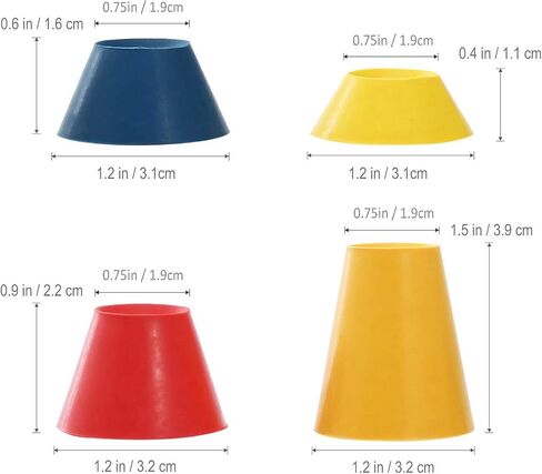 FINGER TEN Rubber Winter Golf Tees with 4 Different Heights 39mm 22mm 16mm 11mm for Frosty Days Durable Golfing Tee 4 in 1 Sizes for Hard Ground Home Driving Range Mat Training Practice in Saudi Arabia