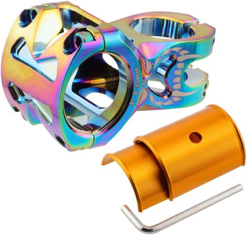 TEQIN Bicycle Stem, 31.8-35mm 70mm Aluminum Alloy Mountain Bike Stem, Short Handlebar Stem for Most Bicycle, Road Bike, MTB, BMX, Cycling Black 70MM in Saudi Arabia