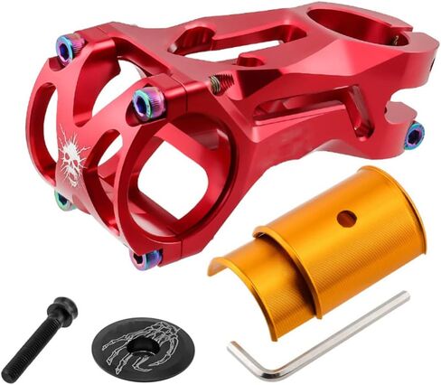TEQIN Bicycle Stem, 31.8-35mm 70mm Aluminum Alloy Mountain Bike Stem, Short Handlebar Stem for Most Bicycle, Road Bike, MTB, BMX, Cycling Black 70MM in Saudi Arabia