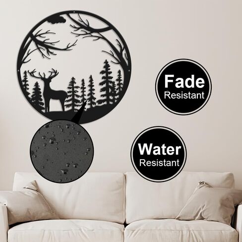 enithElite Forest Wall Decor, Wall Decor Living Room, Outdoor Wall Decor, Round Wall Decor, Metal Wall Decor, Beer Metal Decor Wall, Modern Wall Decor, Art Work for Wall Decor Metal 15 inches in Saudi Arabia