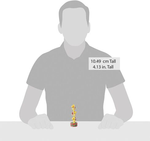 تمثال صغير من Enesco Peanuts من Jim Shore Stacked Woodstocks - تمثال صغير من الراتنج مصنوع يدويًا وقابل للتجميع، تمثال على شكل رف ديكور منزلي للكريسماس سنوبي، 4.13 بوصة، متعدد الألوان in Saudi Arabia