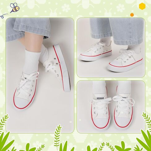 Sonsage Toddler Boys Girls Canvas Sneakers Soft Sole T-Strap Shoes Lightweight Comfy Classical Flats Non Skid Shoe for Little Kids in Kuwait