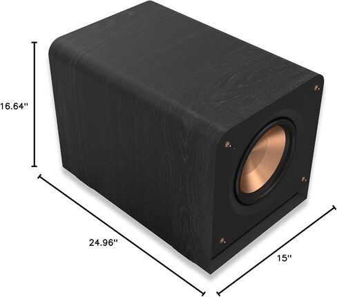 مضخم صوت Klipsch RP-1600SW بقدرة 1600 واط مع مشغل سيراميك مقاس 16 بوصة مع كابل مضخم صوت Greyhound 3.0M (2023) in Kuwait