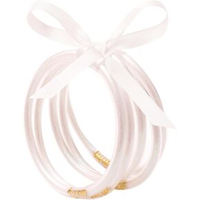 Long tiantian Glitter Jelly Bangle Bracelets Teen Girl Stuff Budahgirl Glitter Filled Jelly Bracelets Waterproof Bow Bracelet for Teenage Girl Gifts in Kuwait