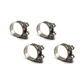 304 stainless steel pack of 8 pcs hose clamp worm gear clip pipe clamp size range 20-22mm
