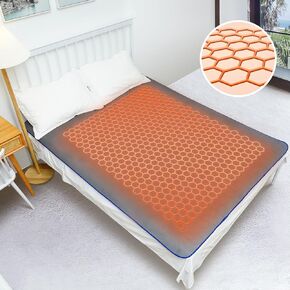 Graphene Heated Mattress Pad Queen Size | Bed Heating Pad Electric Bed Warmer | 3s Rapid Heating 0.2cm Ultrathin Blanket 60"×80"