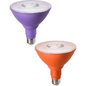 EDISHINE Christmas PAR38 Red & Green LED Flood Light Bulbs Outdoor, Dimmable Red Green LED Light Bulb, 18W(120W Equivalent), Light Bulb for Christmas Decorations, E26 Base, ETL Listed, 2 Pack