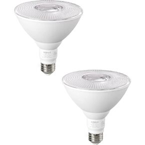 EDISHINE Christmas PAR38 Red & Green LED Flood Light Bulbs Outdoor, Dimmable Red Green LED Light Bulb, 18W(120W Equivalent), Light Bulb for Christmas Decorations, E26 Base, ETL Listed, 2 Pack