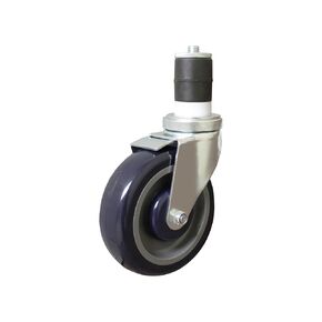 Thunder Group SLWTC005 Stem Caster, 5", Heavy-Duty, Without Brake, for Work Tables