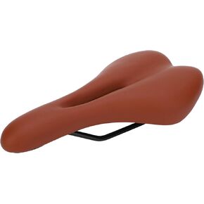 Bicycle Seat, Bike Cushion Cycling Soft Cushion Bike Saddle, Shock‑Proof Road Bike for Mountain Bike(Brown)