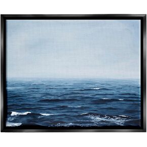 Stupell Industries Choppy Ocean Water Waves Foggy Nautical Horizon Canvas Wall Art, Design By Michael Willett