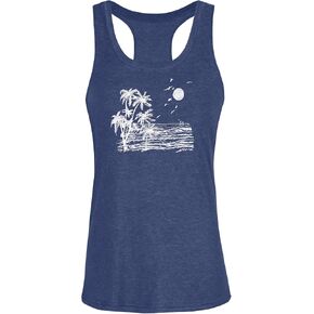 Racerback Tank Tops for Women Summer Sleeveless Round Neck Casual Graphic Tunic Shirts