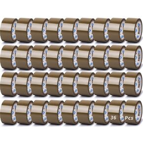 24 Rolls Clear Packaging Tape Bulk, 3" X 55 yd Shipping Tape Bulk, Total 1320 Yards, 2.7 mil, 3" Core, Heavy Duty Packing Tape Refills for Moving Boxes, Package, Mailing