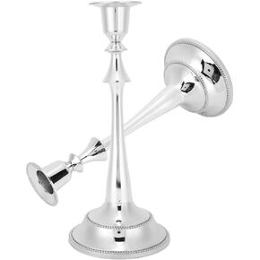 Candle Holders, Innovative Practical Candlesticks, Candle Sticks, Home Decor Wedding Decor Party Supplies (Silver)