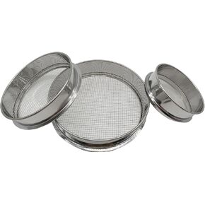 Vonoso 3 PCS Soil Sifter-Sieve for Sand Rocks Dirt Compost