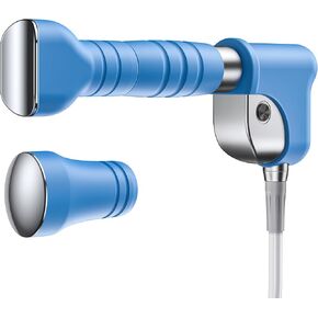 Massage Handle Handpiece with 2 Interchangeable Massage Heads Concave and Convex, ED Treatment, only Compatible with Shockwave Therapy Machine PSP20, Non-Invasive, No Side Effects