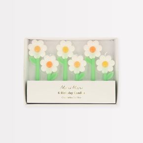 Meri Meri Daisy Candles (Pack of 6)