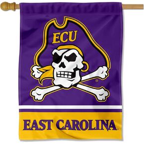 East Carolina Pirates Wordmark Logo House Flag Banner