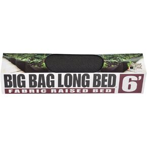 12206 Long Fabric Raised Bed, 6 Foot, Black