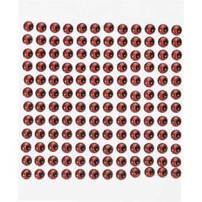 PATIKIL Fishing Lure 3D Eyes 5mm, 300Pcs Waterproof Artificial Fish Eye Fly Tying Lures Crafts Tackle Accessory for Fishing Baits DIY, Gold