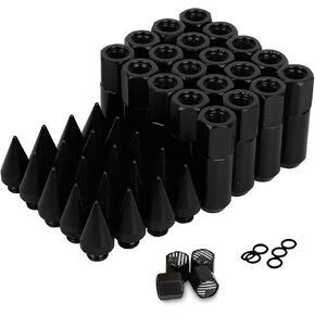 M12x1.5 Spikes Lug Nuts 20pcs 60mm Aluminum Wheel Nuts Fit for Ford Escape/Focus/Fusion,for Honda Accord/CR-V,for Toyota Avalon,for Chevy Impala etc (Red)