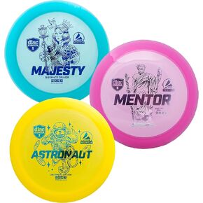 مجموعة أقراص جولف Discmania Distance Driver Disc (3 عبوات)، مجموعة أقراص جولف طويلة المدى، أقراص جولف Discmania Disc، مجموعة أقراص جولف تتضمن الجلالة والمعلم ورائد الفضاء (قد تختلف الألوان)