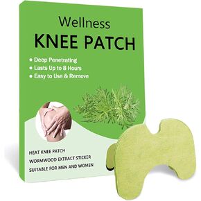 Wellness Knee Patches, 30 Pcs Natural Knee Relif Patch, 100% Herbal Warmming Patch, Wormwood Extract Sticker Long Up 8 Hours for Knee,Back