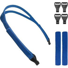 CPAP Headgear Strap and Clips for FisherPaykel Brevida Nasal Pillow Mask Headgear 2 Pack Replacement BiPAP Headgear Supplies Compatible with F P Brevida Nasal Pillow (Standard, Blue)