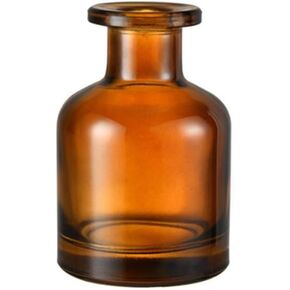 150ml/5oz Empty Refillable Glass Diffuser Bottle Diffuser Jars Aromatherapy Storage Container Fragrance Accessories Use for DIY Replacement Diffuser Sets (Brown)