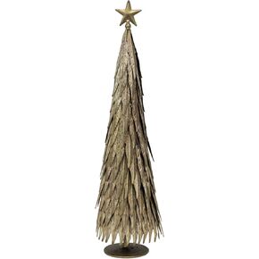 Creative Co-Op Metal Taper Holder, Antique Gold Finish