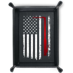 INNObeta Welder Gifts for Men, Him, Valet Tray for Male, Bedside Tray with Keychain, American Welder