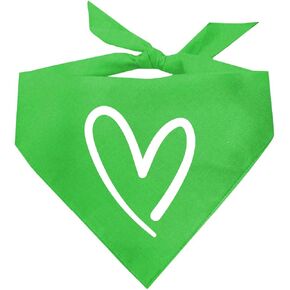 Heart Valentine's Day Dog Bandana (Red, OS 629)