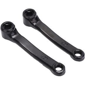 Bike Crankset Bicycle Crank Arm Flywheel Shaft Durable Multiuse Aluminum for Folding Bike Exercise Bike Road Bike Fittings