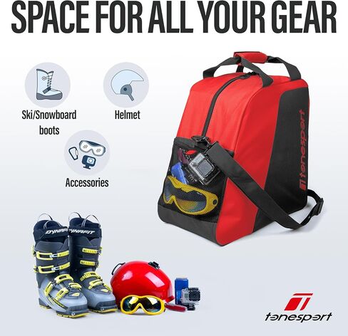 مجموعة حقيبة التزلج وحقيبة الأحذية من Tonesport - حقائب التزلج للسفر الجوي - حقائب التزلج على الجليد غير المبطنة - للزلاجات حتى 190 سم in Kuwait