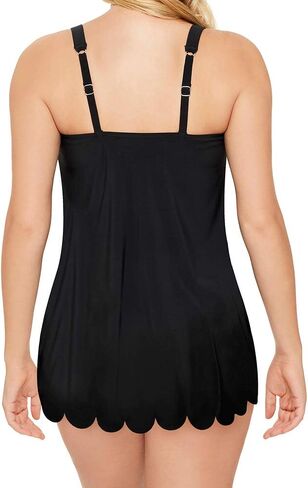 ملابس سباحة نسائية من Penbrooke تجلب قطعة واحدة مثيرة برقبة شبكية سوداء وحاشية صدفية in Kuwait