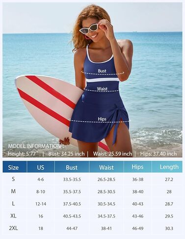 Kate Kasin One Piece Swim Dress Swimsuits for Women Tummy Control Adjustable Straps Bathing Suit in Saudi Arabia